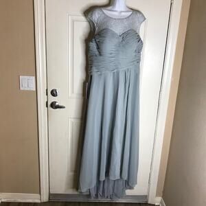 Azazie Women's Mother of the Bride Zen MBD Dress Dolphin Grey NEW ~ Size 16